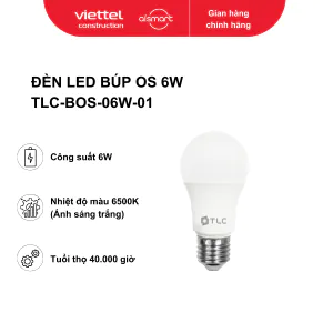 Đèn LED Búp OS 6W ánh sáng trắng