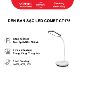 Đèn bàn sạc Led hiệu Comet - CT175