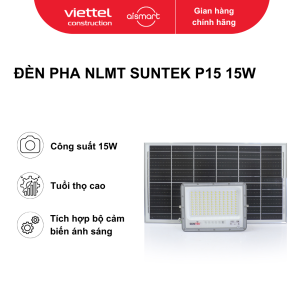 Đèn pha năng lượng mặt trời công suất 15W. Model:P15.Hiệu : Suntek