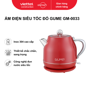 Ấm điện siêu tốc đỏ Gume GM-0033