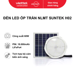 Đèn led ốp trần năng lượng mặt trời Suntek H02