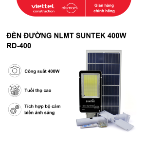 Bộ đèn đường  năng lượng mặt trời công suất 400w, .Model: RD-400, hiệu: Suntek