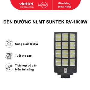 Bộ đèn đường gắn liền tấm pin năng lượng mặt trời công suất 1000w .Model: RV-1000, hiệu: Suntek