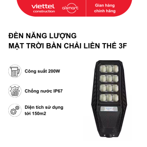 Đèn NLMT bàn chải liền thể 200W 3F