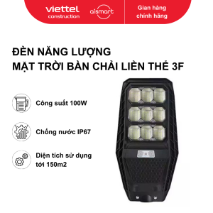 Đèn NLMT bàn chải liền thể 3F 100W