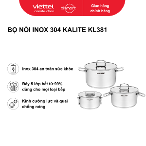 Bộ nồi inox 304 Kalite KL381