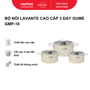Bộ nồi inox Lavante cao cấp 3 đáy Gume GMP-18