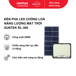 Bộ đèn pha led chống lóa năng lượng mặt trời công suất 300w. Model: RL-300, hiệu: Suntek