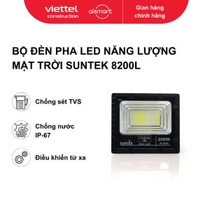 Bộ đèn pha led năng lượng mặt trời Model: 8200L