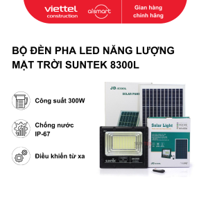 Bộ đèn pha led năng lượng mặt trời Model: 8300L