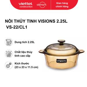 Nồi thủy tinh Visions 2.25l VS-22/CL1