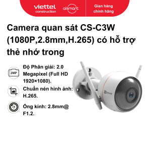 Camera quan sát CS-C3W (1080P,2.8mm,H.265) có hỗ trợ thẻ nhớ trong