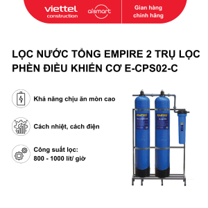 Lọc nước tổng empire 2 trụ lọc phèn điều khiển cơ. Model: E-CPS02-C