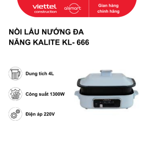 Nồi lẩu nướng Đa năng KALITE KL- 666