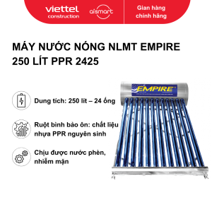 Máy nước nóng NLMT Empire 250 Lít PPR 2425