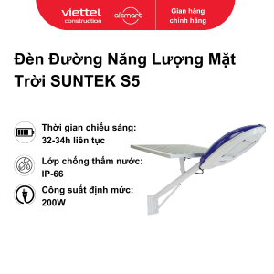 Đèn Đường Năng Lượng Mặt Trời SUNTEK S5