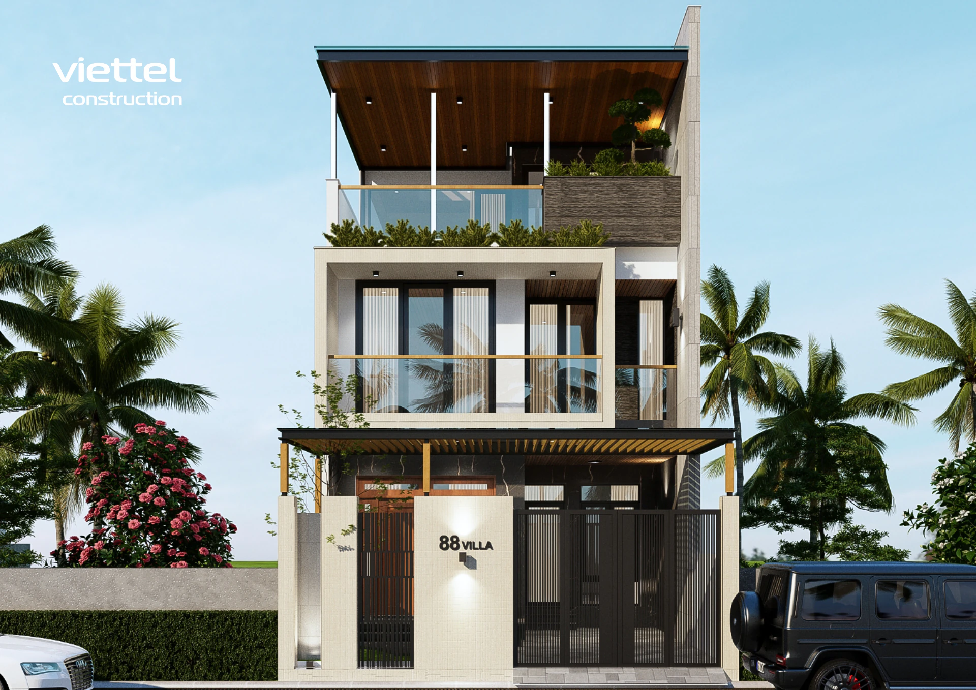 Biệt thự phố mini 3 tầng tiện nghi, thẩm mỹ