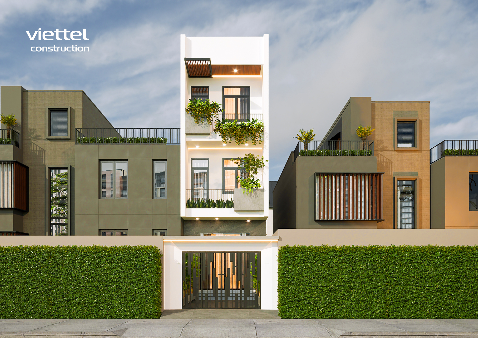 Nhà phố tối ưu diện tích mặt tiền hẹp