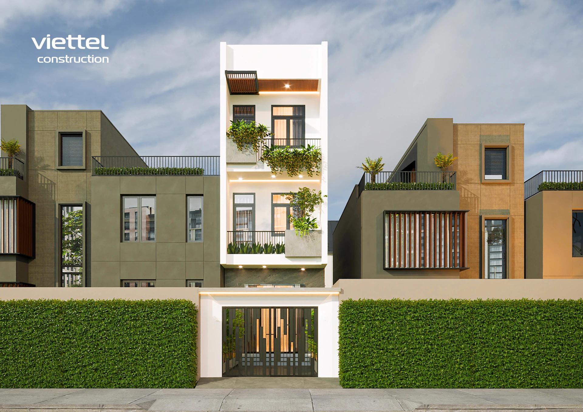 Nhà phố tối ưu diện tích mặt tiền hẹp